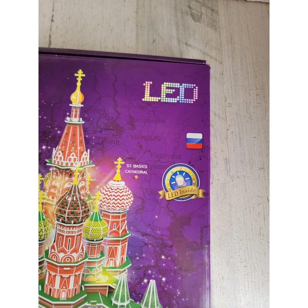 Cubic fun led Saint basil's‎ cathedral architectural model